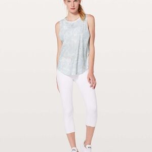 Lululemon Ace Tank in Jasmine White / Multi White UV Shield